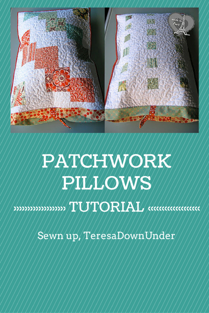Patchwork pillowcase tutorial - charm square sewing - easy project