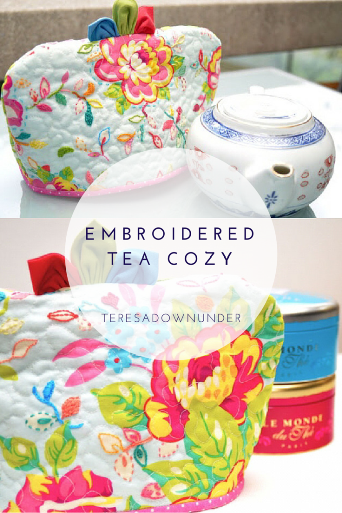 Embroidered fabric tea cozy tutorial