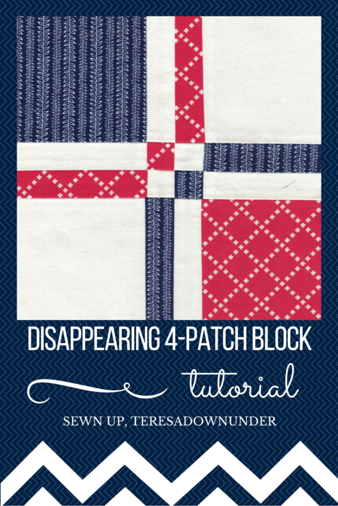 4 patch quilt block tutorial