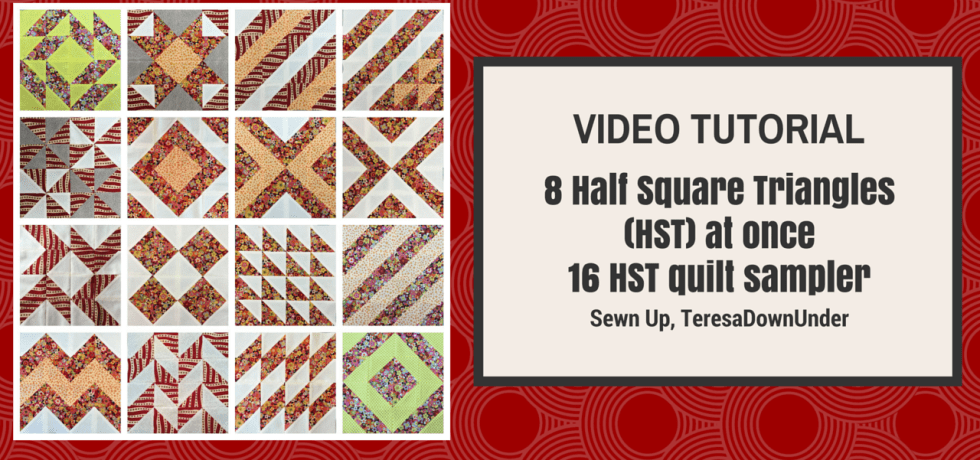 16 HST quilt sampler- free pattern