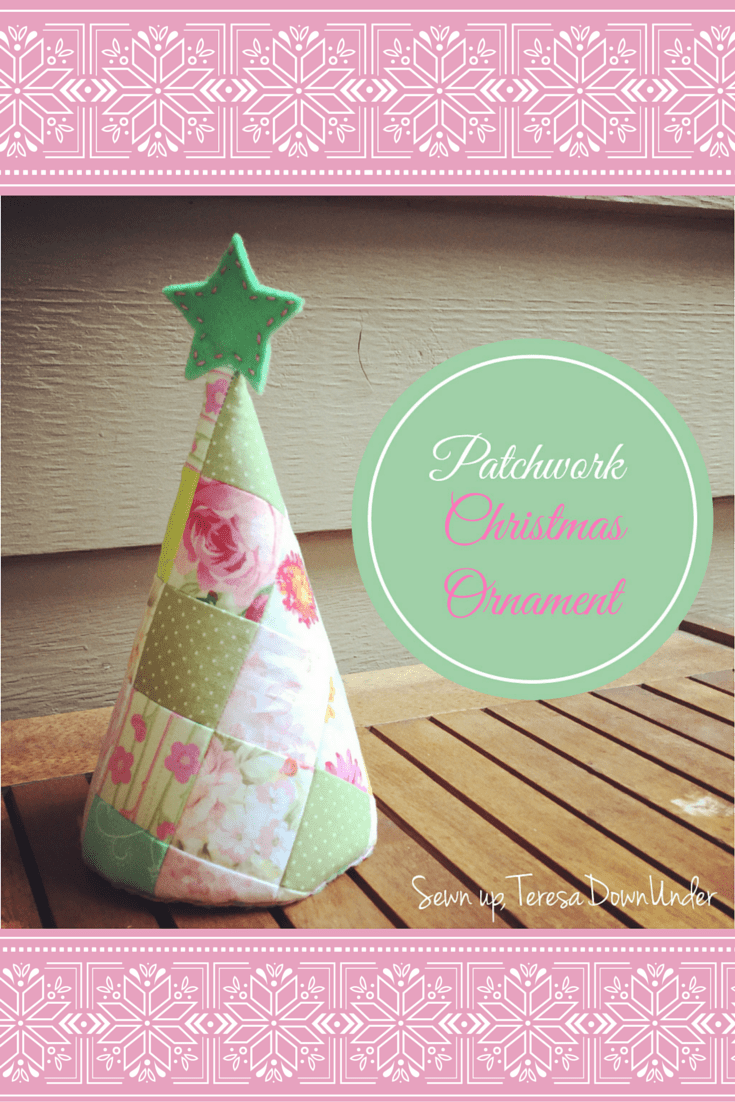 Patchwork Christmas tree tutorial