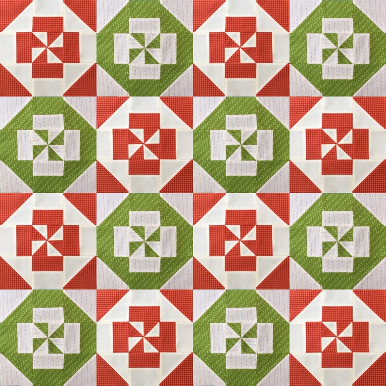 Disappearing pinwheel block tutorial - Free tutorial