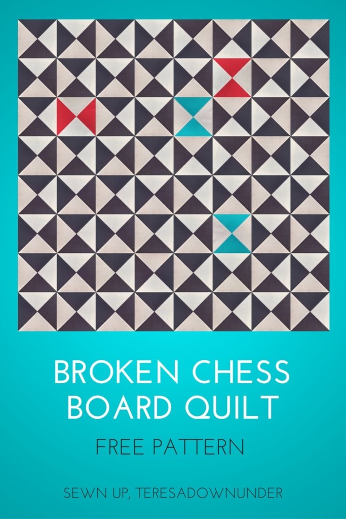 Free pattern - Broken chess board quilt