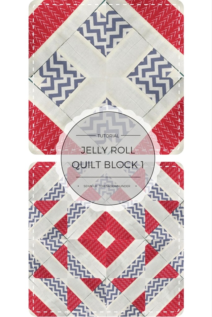 Quick and easy jelly roll quilt block video tutorial