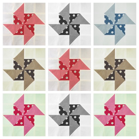 Quick and easy paper pinwheel quilt block video tutorial