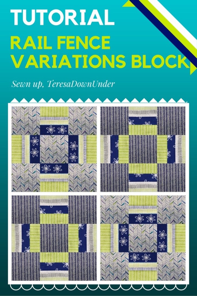 Video tutorial: Rail fence variations block