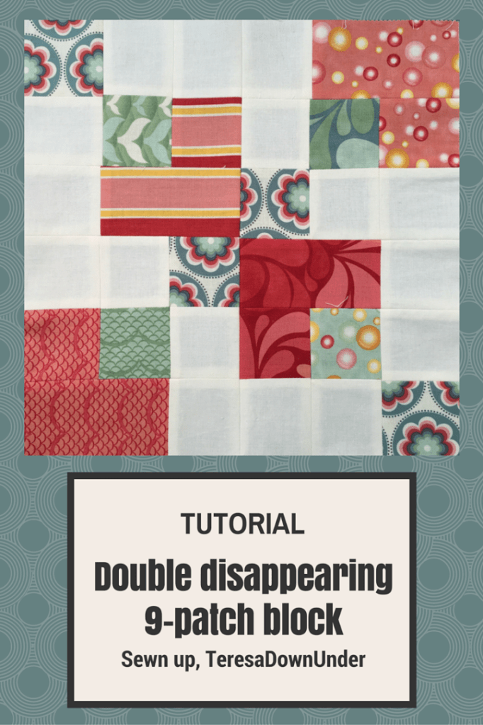 Double disappearing 9 patch block video tutorial 