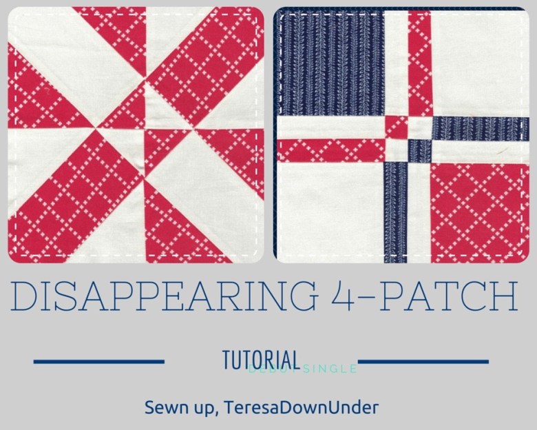 Two kinds of disappearing 4-patch blocks