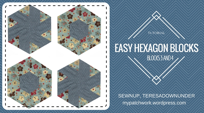 Video tutorial: Hexagon quilt block 3 and 4