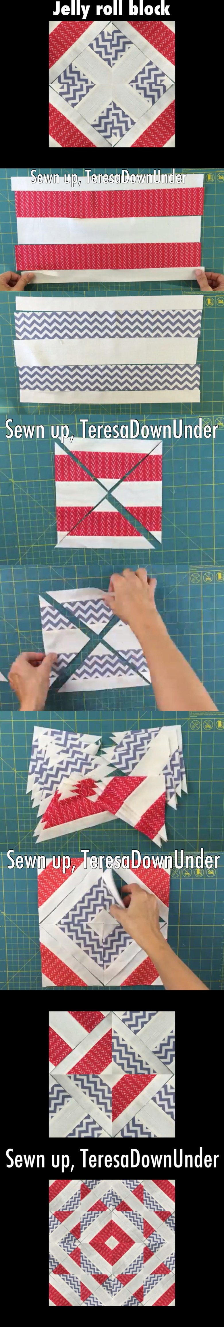 Jelly roll block - quick and easy video tutorial