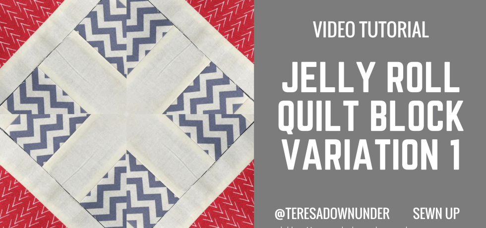 Video tutorial: quick and easy jelly roll block variation 1