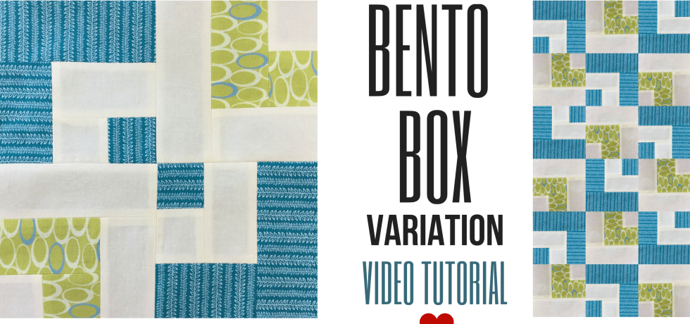 Video tutorial: Bento box quilt block variation - beginner's block