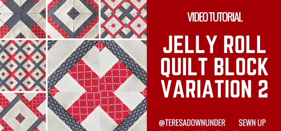 Video tutorial: jelly roll block variation 2