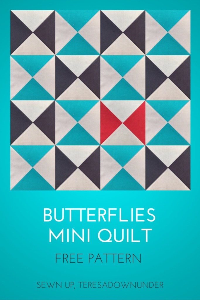 Butterflies mini quilt