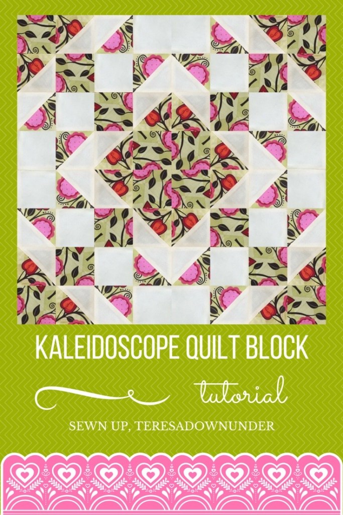 Video tutorial: Kaleidoscope quilt block - quick and easy quilting