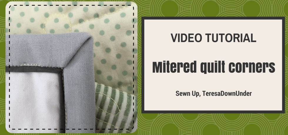 Video tutorial Mitered quilt corners
