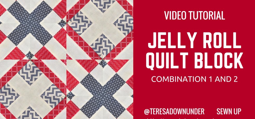 Video tutorial: jelly roll block - combination 1 and 2