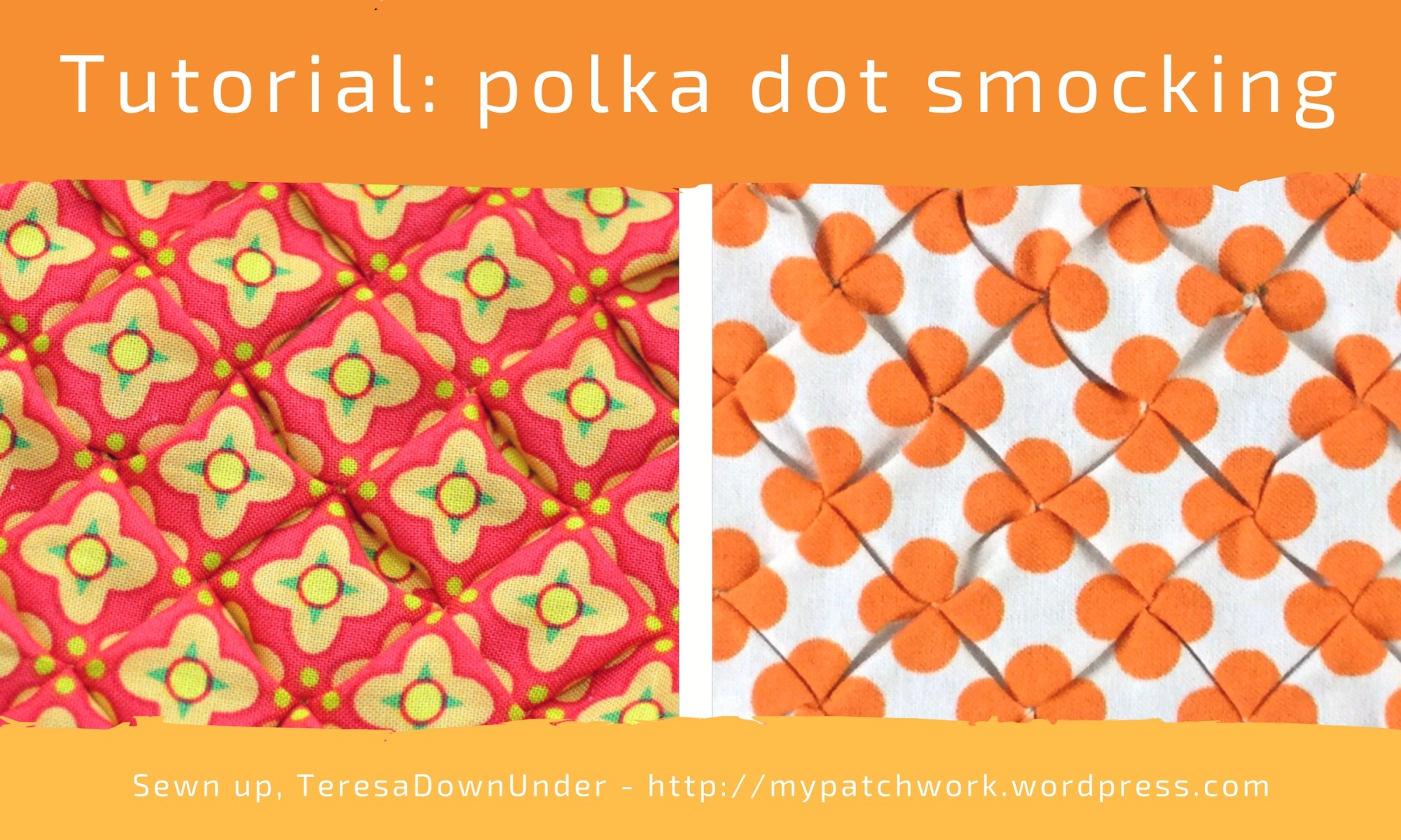 Video tutorial: polka dot smocking - quick and easy texture for your quilts