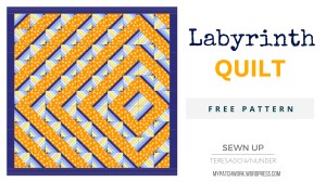 Labyrinth quilt top - free pattern download