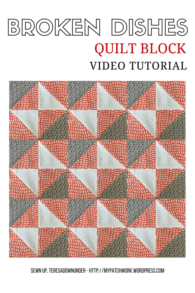 Video tutorial: Broken dishes quilt block