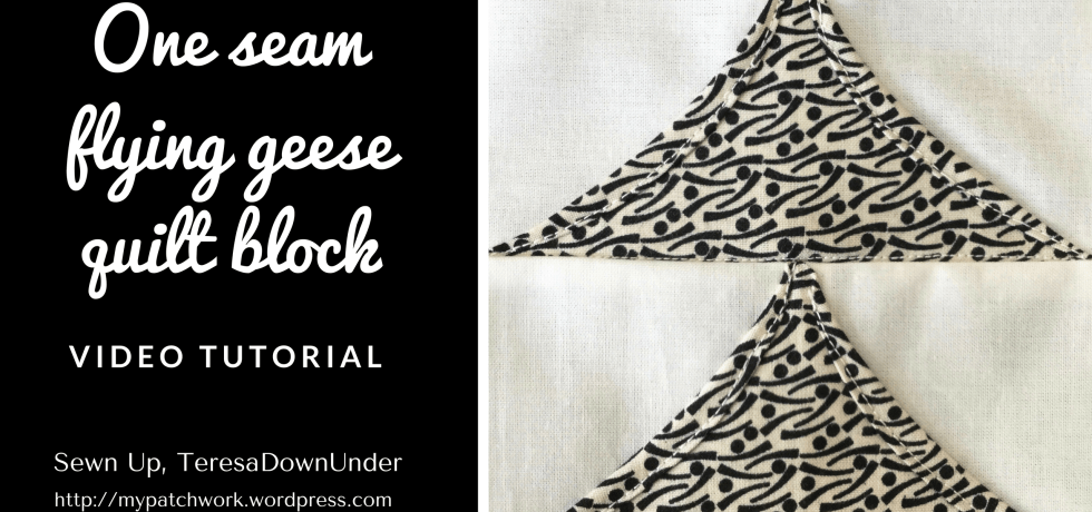 Video tutorial: 2-minute flying geese quilt block - quick and easy quilting