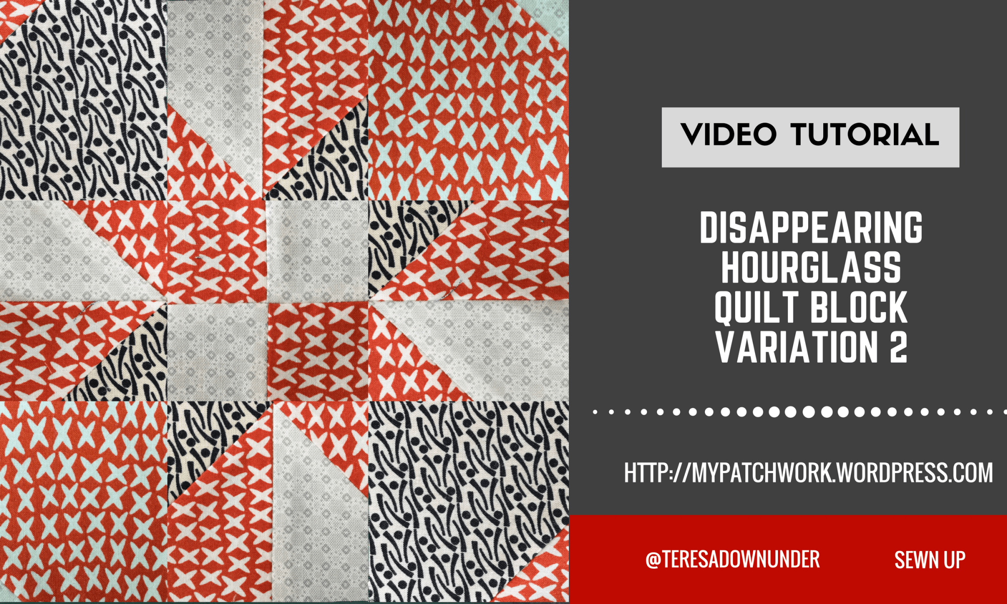 2-minute video tutorial: Disappearing hourglass version 2