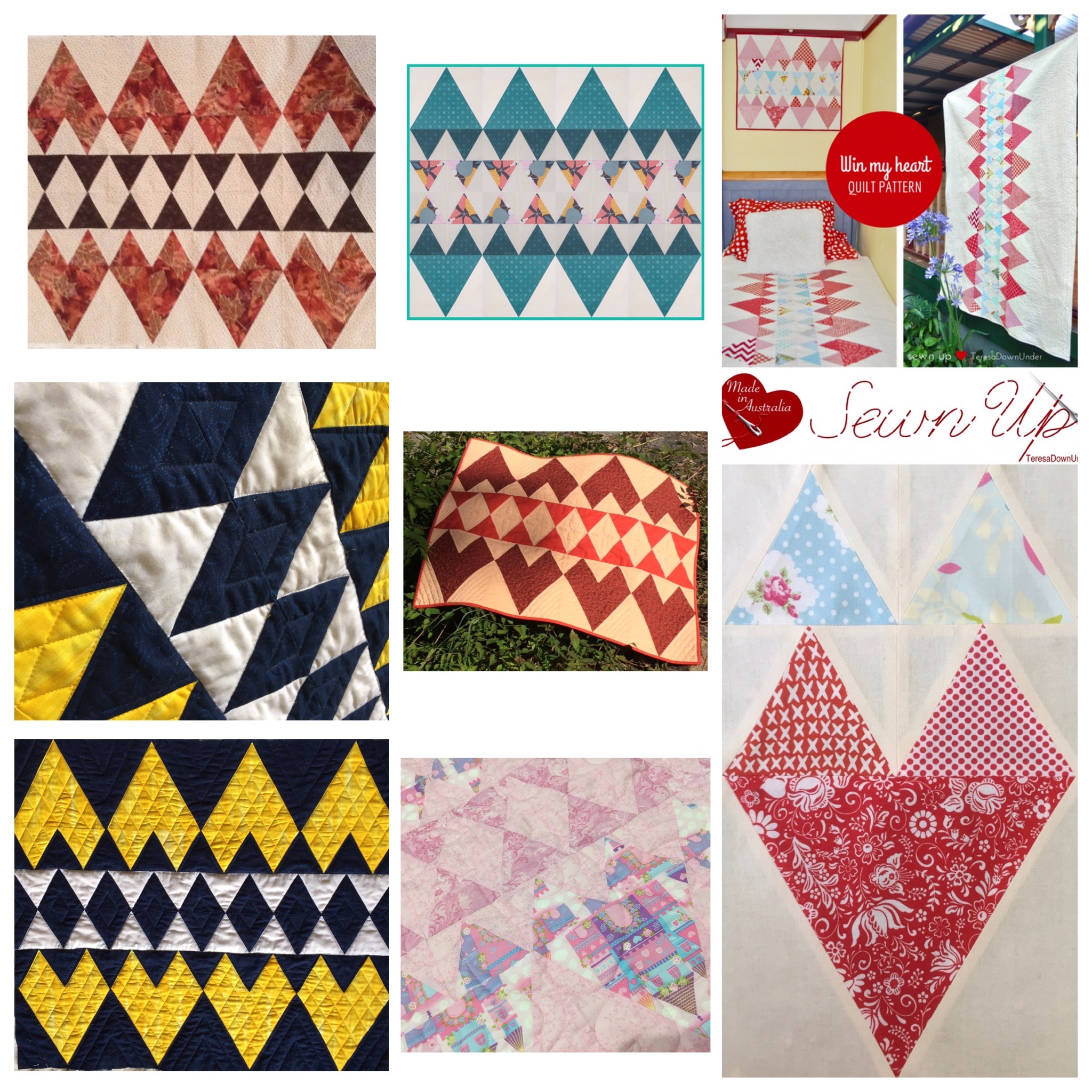 Quilt pattern: Win my heart - easy quilt for confident beginners