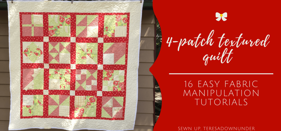 4-patch textured quilt - free tutorials