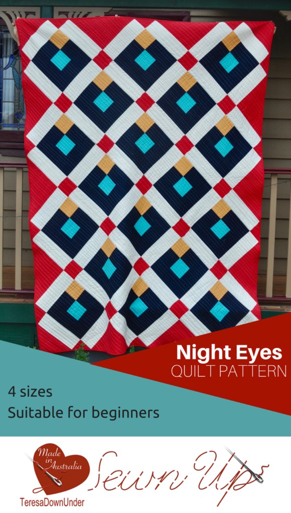 Night eyes quilt pattern for beginners