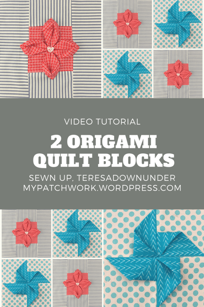Video tutorial: 2 origami quilt blocks
