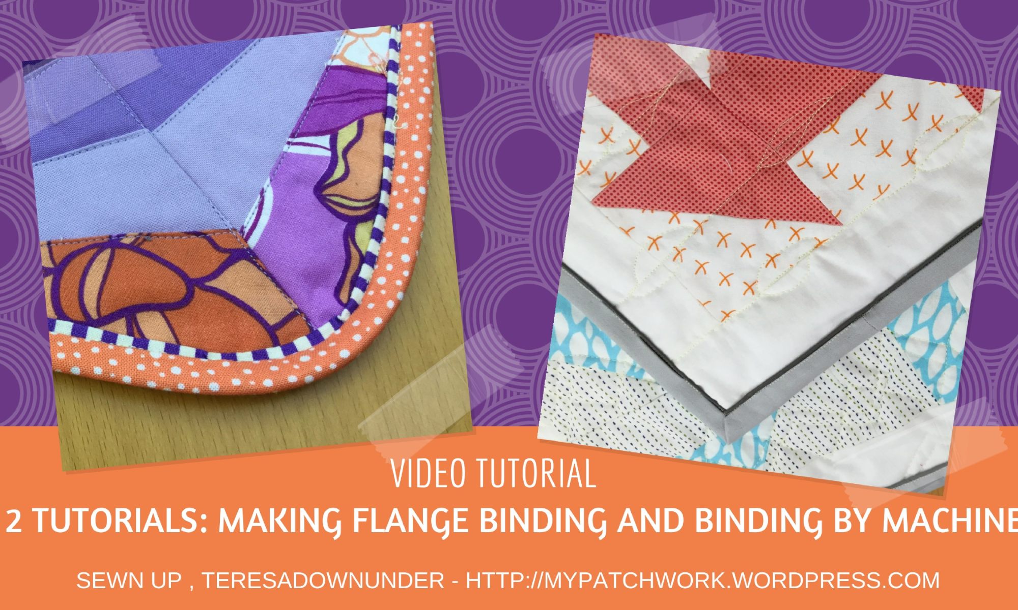 Video tutorial: making flange binding and regular binding by machine