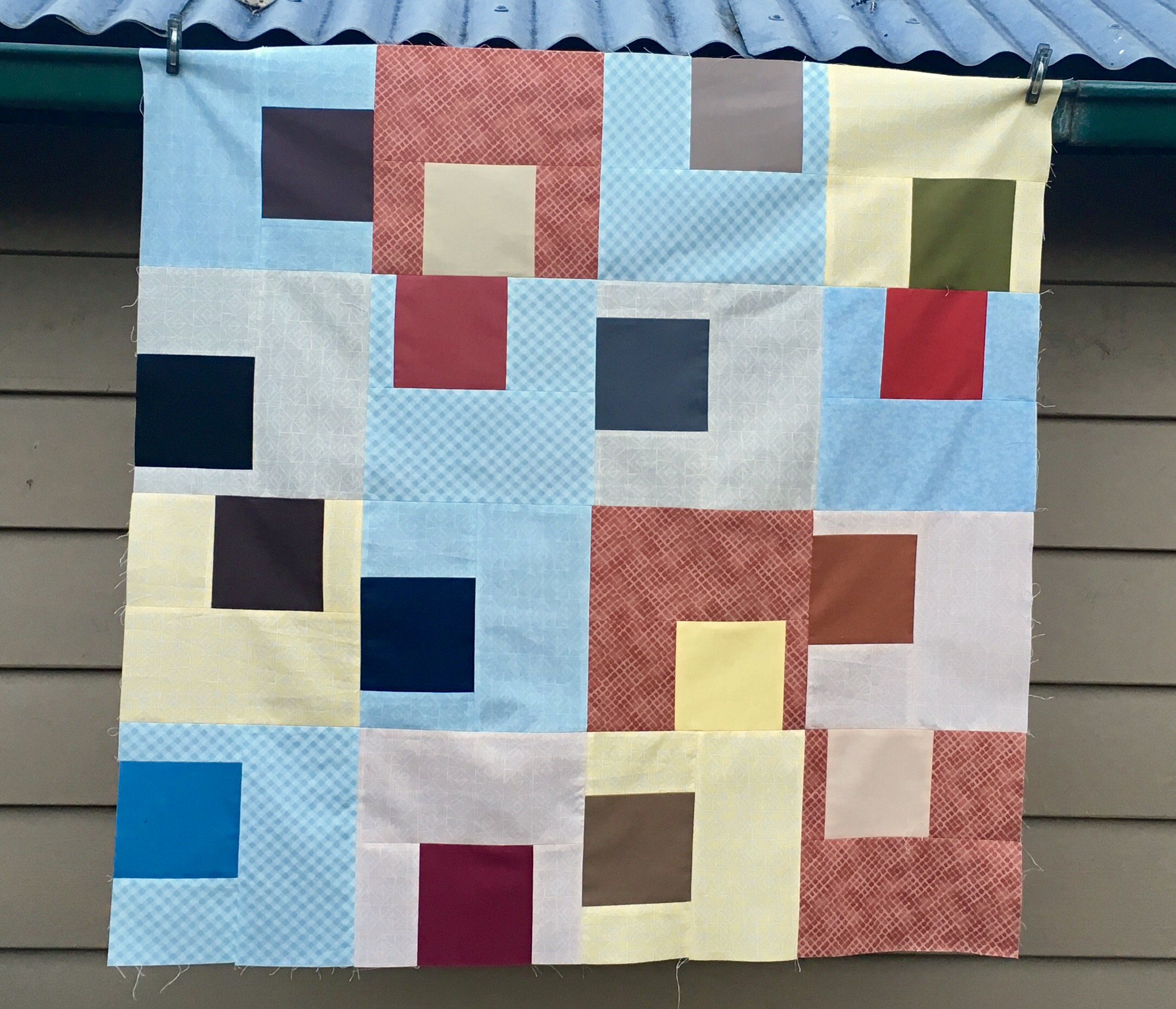 Gridwork quilt by Christa Watson