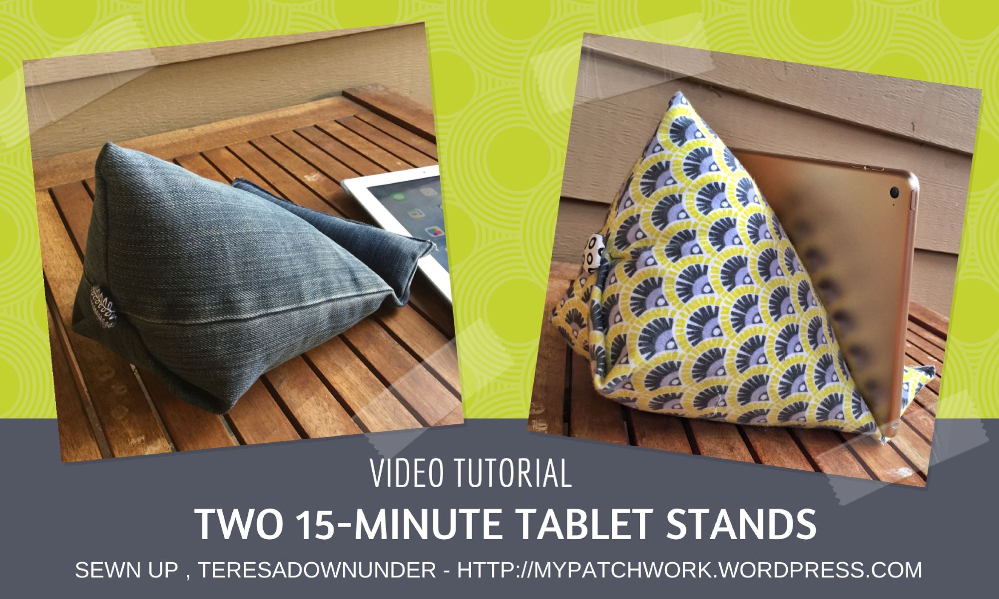 Video tutorial: make 2 tablet stands in 15 minutes