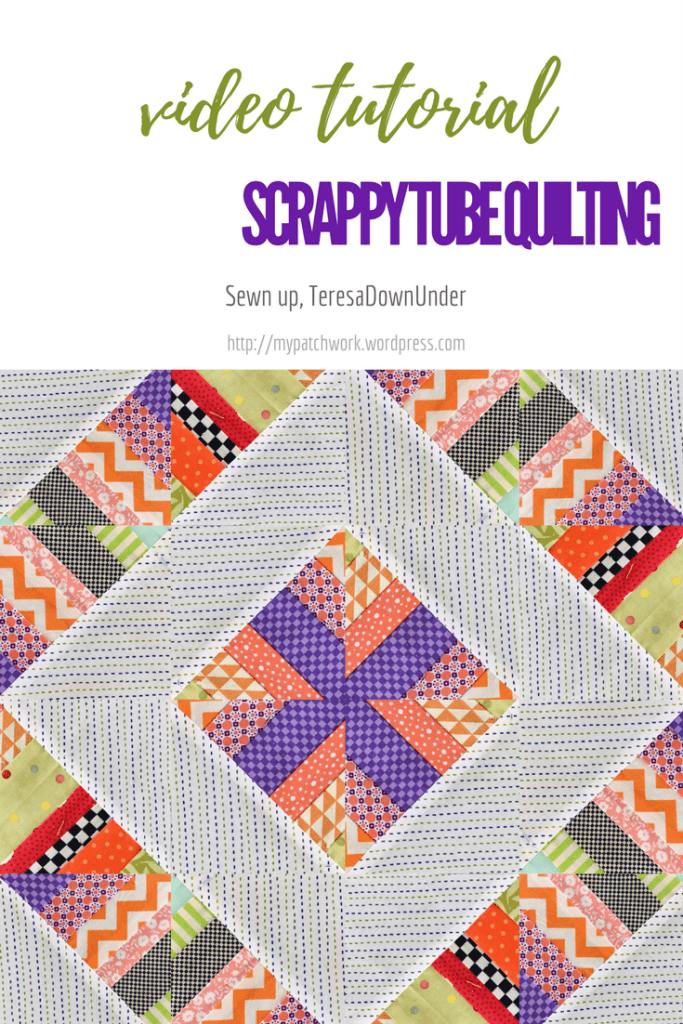 2 minute video tutorial: scrap tube quilting
