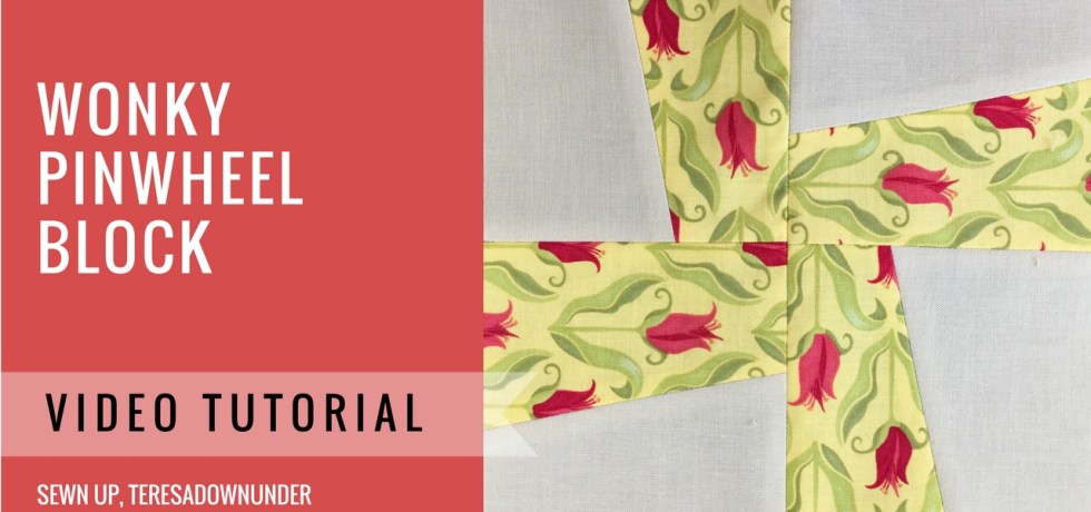 Video tutorial: Wonky pinwheel block