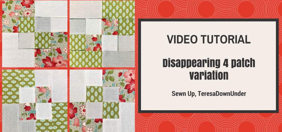 2-minute disappearing 4 patch variation quilt block - quick and easy quilting