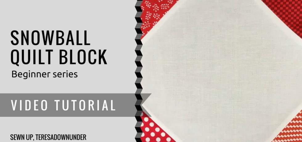 Video tutorial: snowball quilt bock - beginner's series