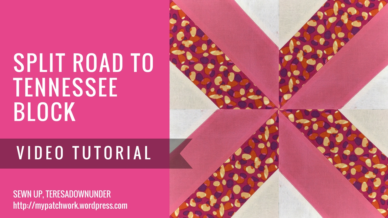 Video tutorial: Split road to Tennessee quilt block