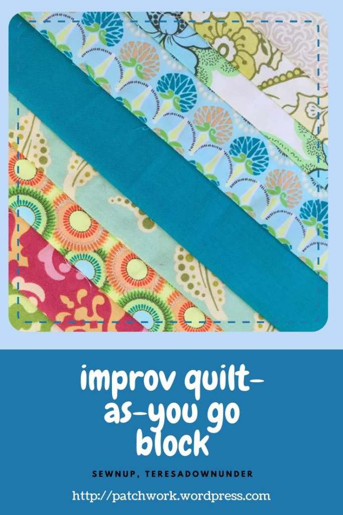 Video tutorial: improv quilt as you go block