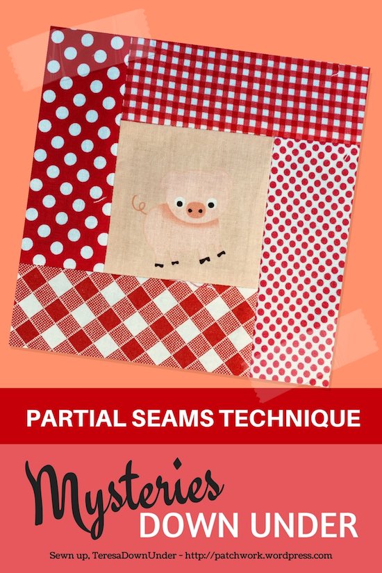 Video tutorial: partial seams technique - Mysteries Down Under quilt