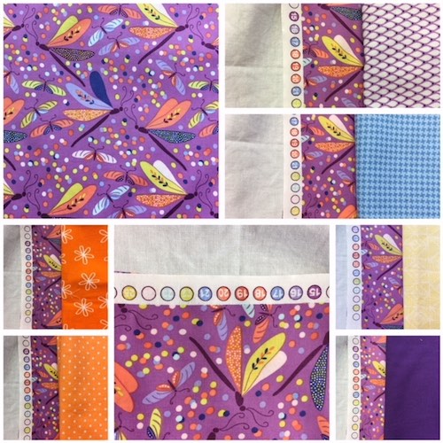 Mysteries Down Under quilt - choosing fabrics