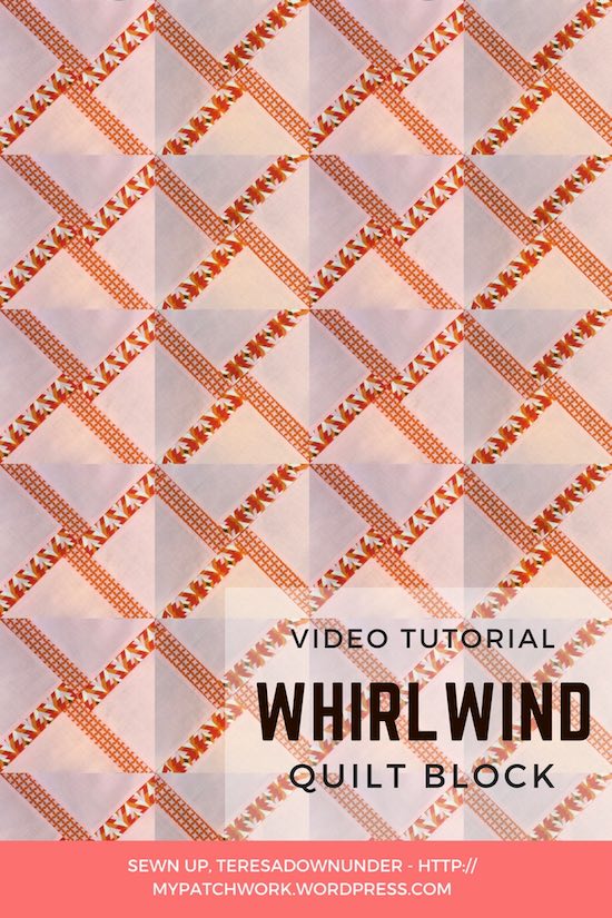 Whirlwind quilt block - video tutorial