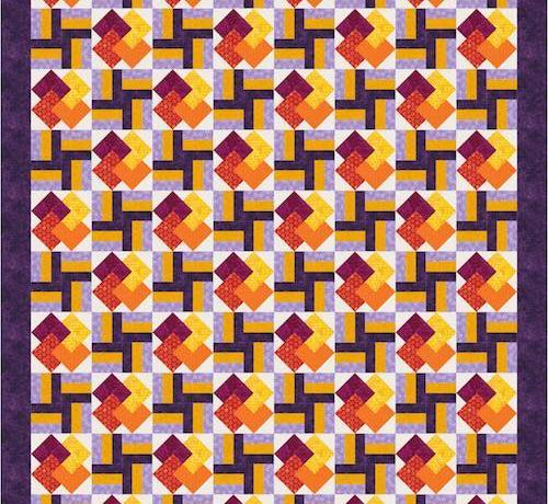 Flames quilt pattern