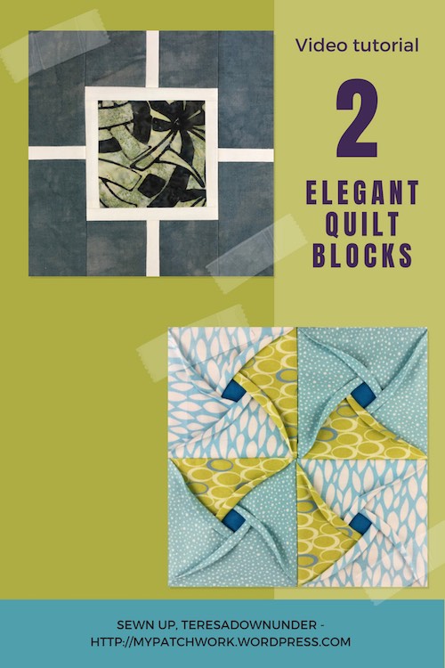 Two elegant quilt blocks video tutorial