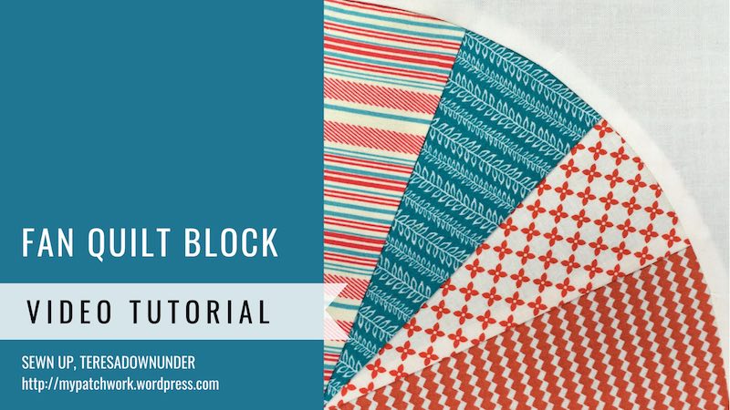 Fan quilt block video tutorial
