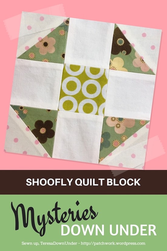 Shoofly quilt block - Mysteries Down Under quilt - video tutorial