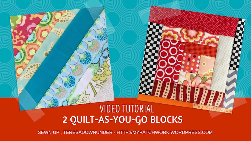 2 Quilt as you go blocks video tutorial