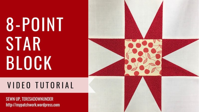 8-point star quilt block - - Video tutorial