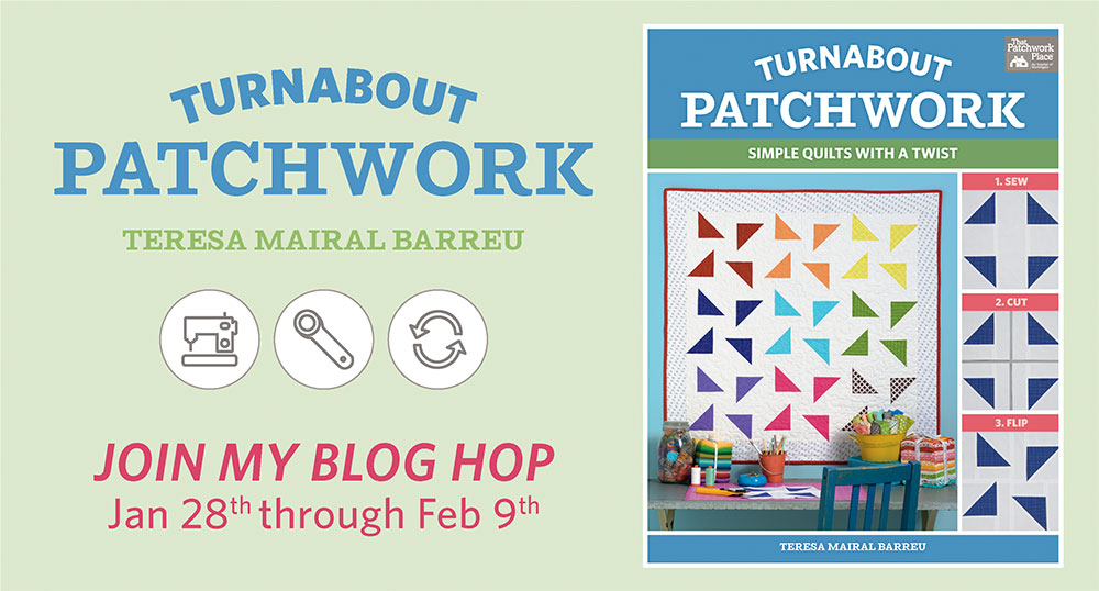 Turnabout Patchwork blog hop, 28 January to 9 February 2019