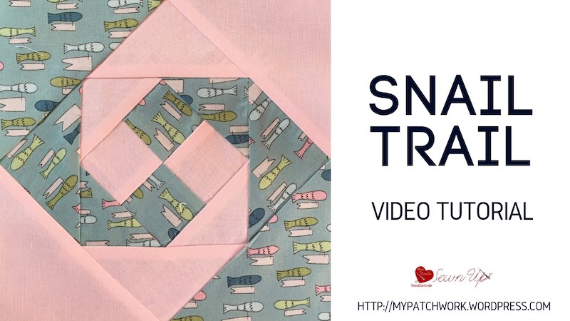 Snail trail quilt block video tutorial